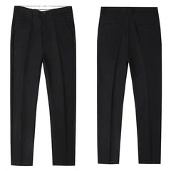 Men Fashion Casual Pants Male Classic Business Straight Narrow Leg Slacks Trousers