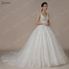 Wedding Dresses Court Train Beading Exquisite Ivory Bridal Ball Gown