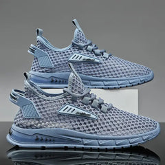 Men's Shoes Summer Hollow Mesh Breathable Shoes Men Casual Sports Running Sneakers Fashion Comfortable Mens Beach Shoes