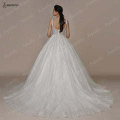 Wedding Dresses Court Train Beading Exquisite Ivory Bridal Ball Gown