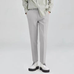 Spring Autumn Men Classic Business Suit Pants Male Work Wear Ankle Length