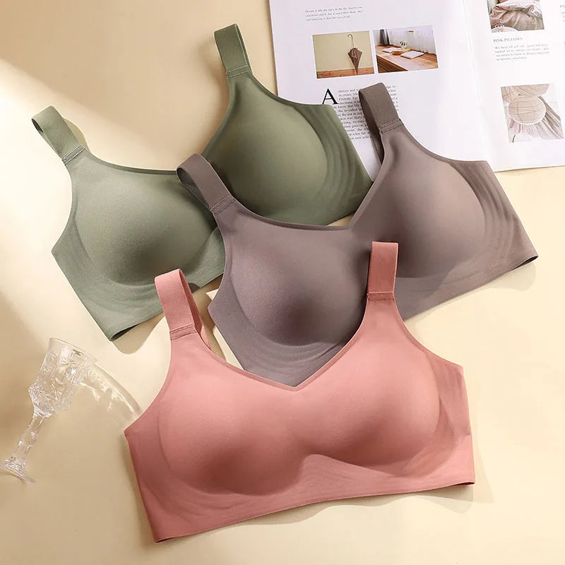 Seamless Wire-Free Support Bra for Women – Comfortable Lift & Shaping for Fuller Busts