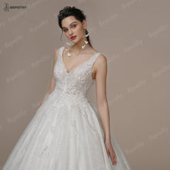 Wedding Dresses Court Train Beading Exquisite Ivory Bridal Ball Gown
