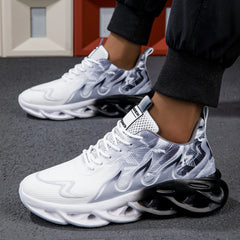 2025 Unisex Running Shoes Men Women Lightweight Mesh Breathable Comfortable Flat Soft Tennis Shoes Summer Lace-up Sneakers Man