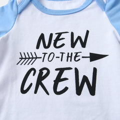Summer Newborn infant Baby Boy Fashion Clothes Set Patchwork Short Sleeve
